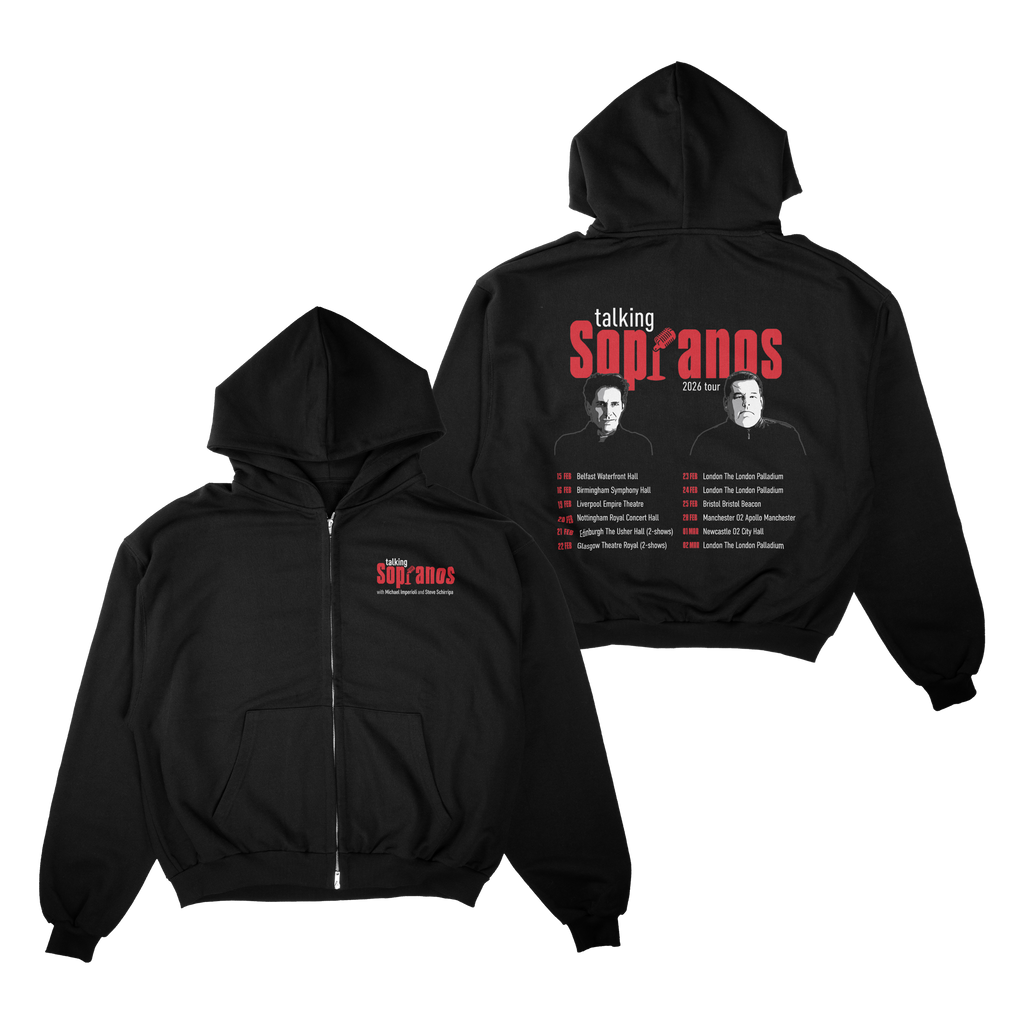 Talking Sopranos 2026 UK Tour Zip-up Hoodie