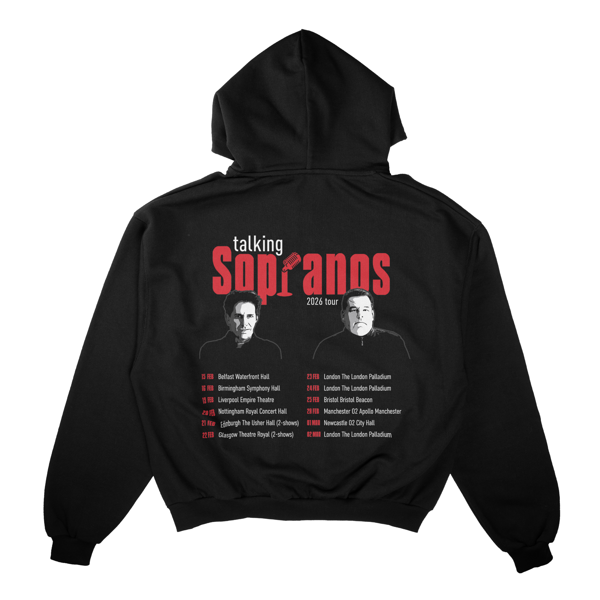 Talking Sopranos 2026 UK Tour Zip-up Hoodie