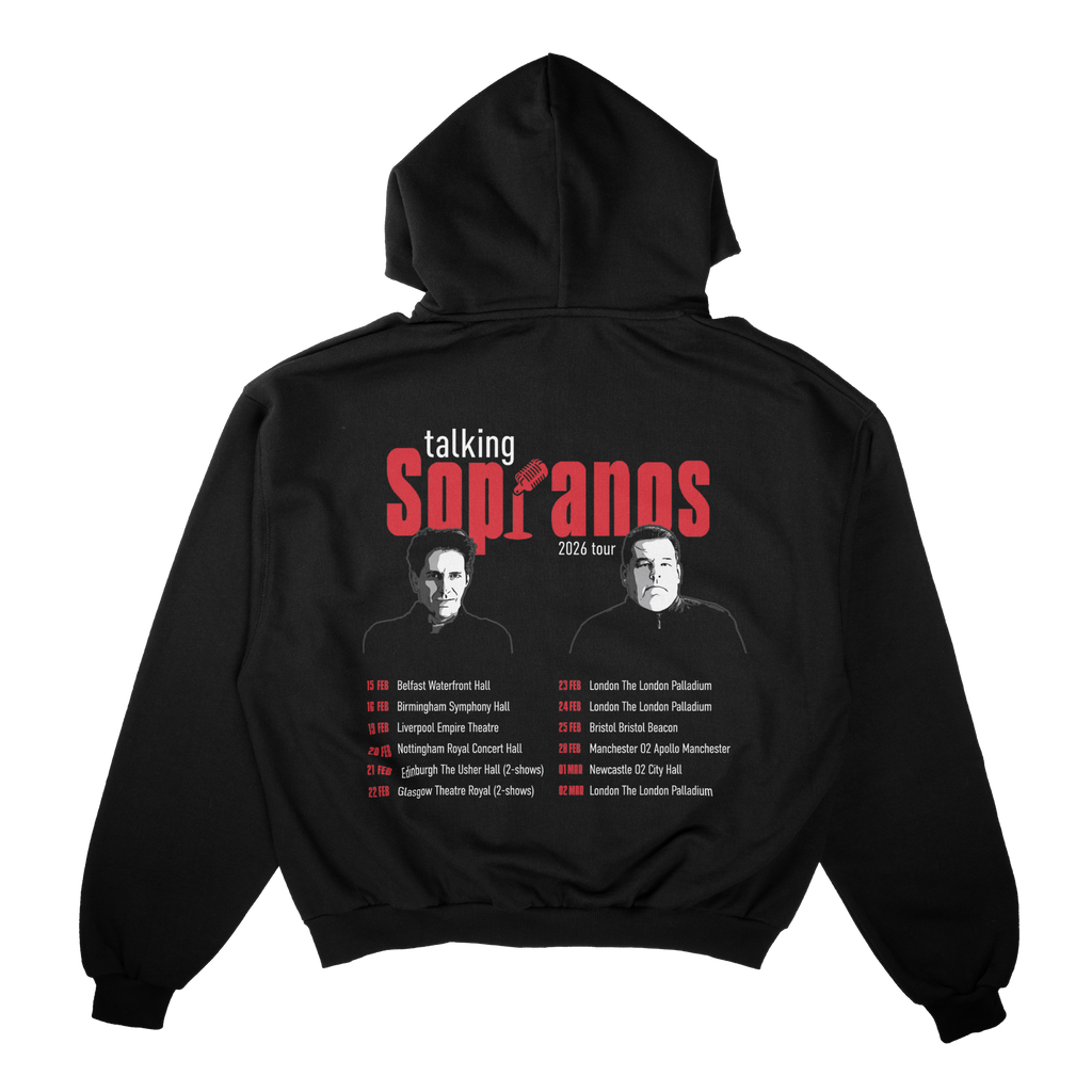 Talking Sopranos 2026 UK Tour Zip-up Hoodie